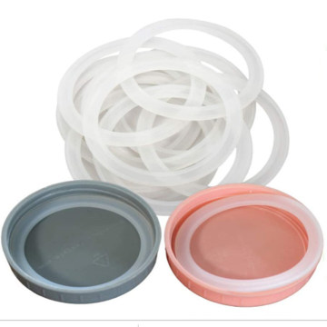 Food Grade Silicone Sealing Rings Seals Gaskets for Wide Mouth Mason Jar Plastic Lid